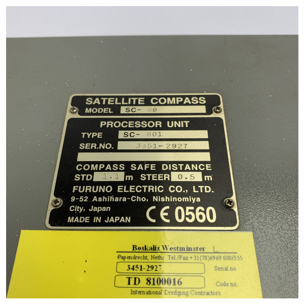 USED - Furuno SC-601 Satellite Compass Processor Unit for SC60 System