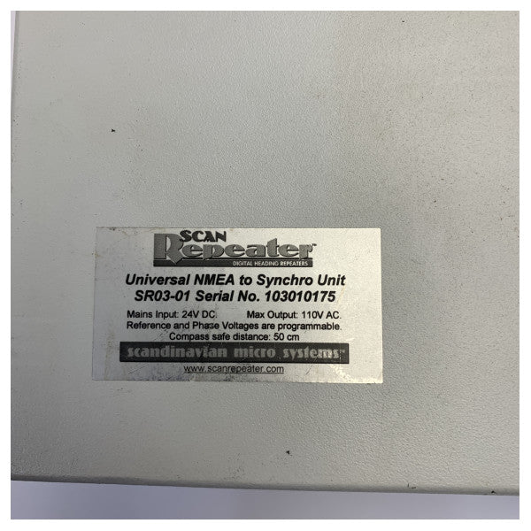 Scandinavian Micro Systems SR03-01Mk2 gyrokompas-repeater styreenhed - brugt