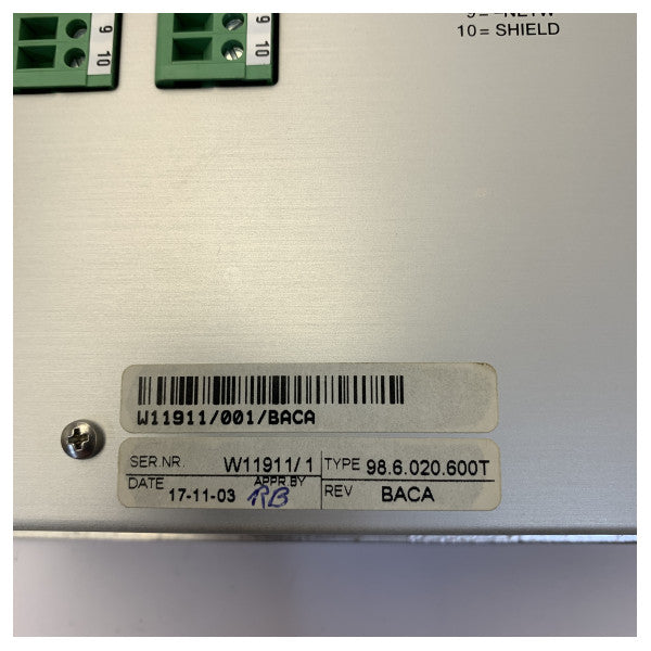 Praxis 98-6-020-600T Marine Control Panel Alarm & Automation Unit - Used
