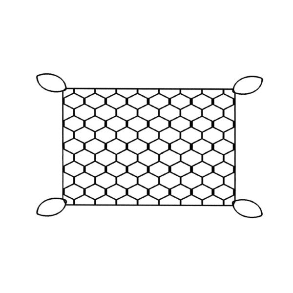 TREM Z0000150 Marine Storage Net White for Yacht Galley and Cabin