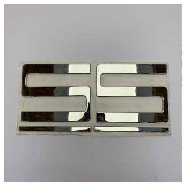 Azimut AZ55 Yacht Logo-emblem i krom ABS selvklæbende badge - 2012-version