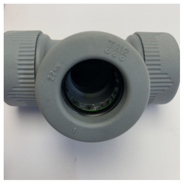 Raccord en T de plomberie marine TAR 22 mm - ABC-D-22-1