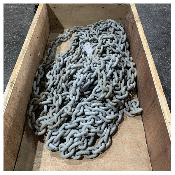 Sanguineti catena di ancoraggio zincata da 12 mm x 30 m DIN766 calibrata per yacht