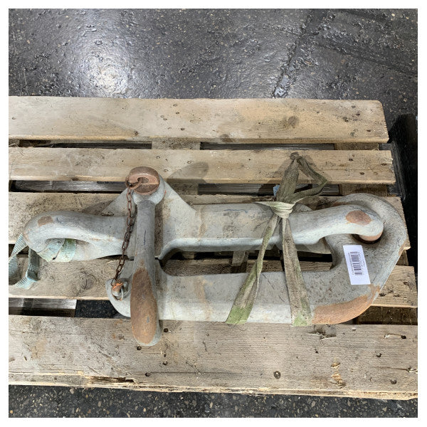 Ancla de yate sin cepo Sanguineti de 125 kg High Hold, acero galvanizado