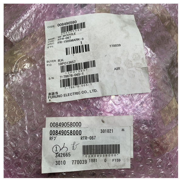 Modulo radar Furuno X-Band 6 kW RF - RTR-067