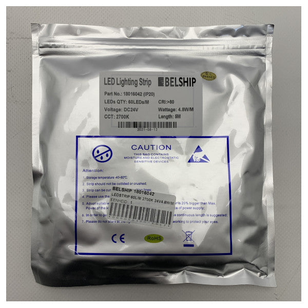 Taśma oświetleniowa LED Belship 24V | 2700K | 60LEDs/m - 18016042