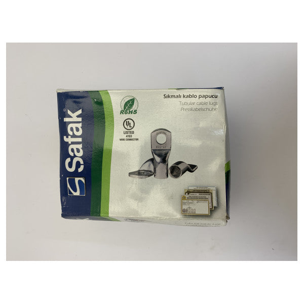 25 unidades Safak 120mm2 M8 Terminal de cable de alta resistencia DIN 46235 de cobre para engarzar
