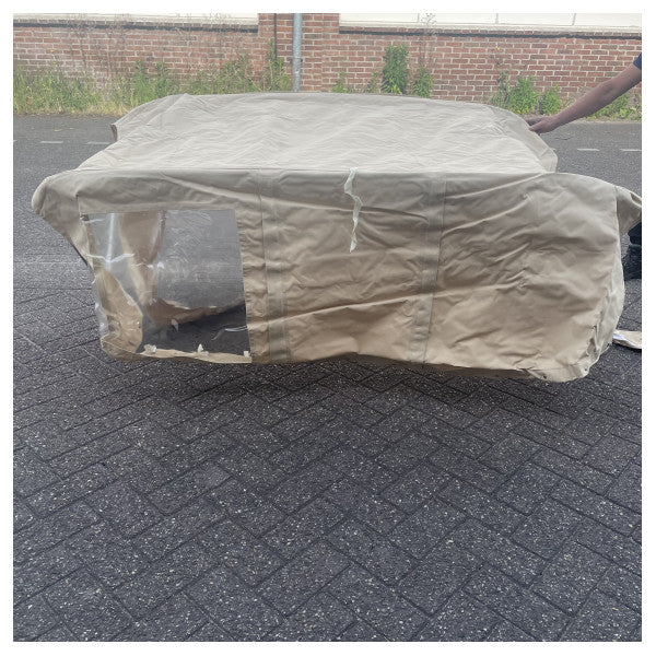 クランキ スタート 21 ビミニトップ 透明サイドパネル付き