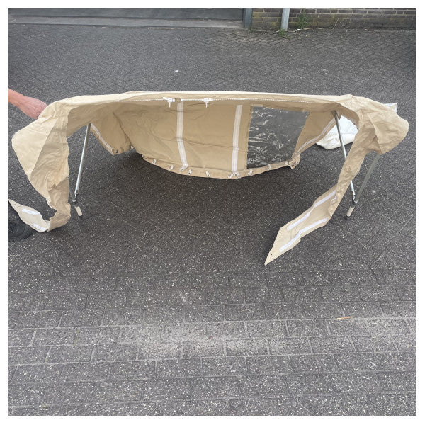 クランキ スタート 21 ビミニトップ 透明サイドパネル付き