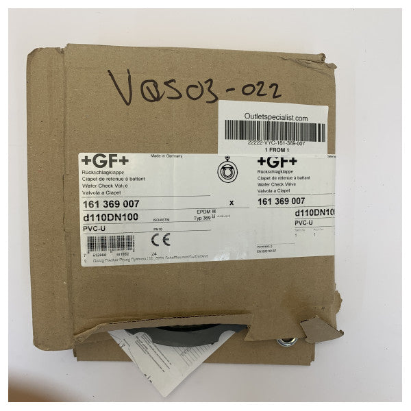 GF 161-369-007 Valvola di ritegno marina D110DN100 in plastica di grado