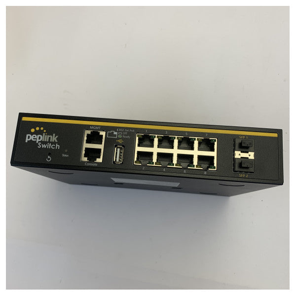Pepwave Peplink Rugged 8-Port 240W Network Switch - PSW-8-240W-RUG