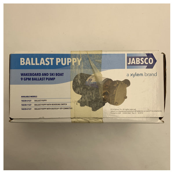 Jabsco 18220-112 12V Marine Ballast Pump for Wakeboard and Ski Boats