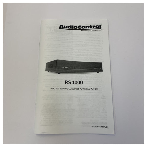 AudioControl RS500 ACP-RS-1000-22V rackmonteret subwooferforstærker 230V