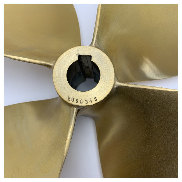 Maucour Marine Bronze Propeller 40mm 4-Blade 18 x 18.5 Inch RH - HJH180185RH04