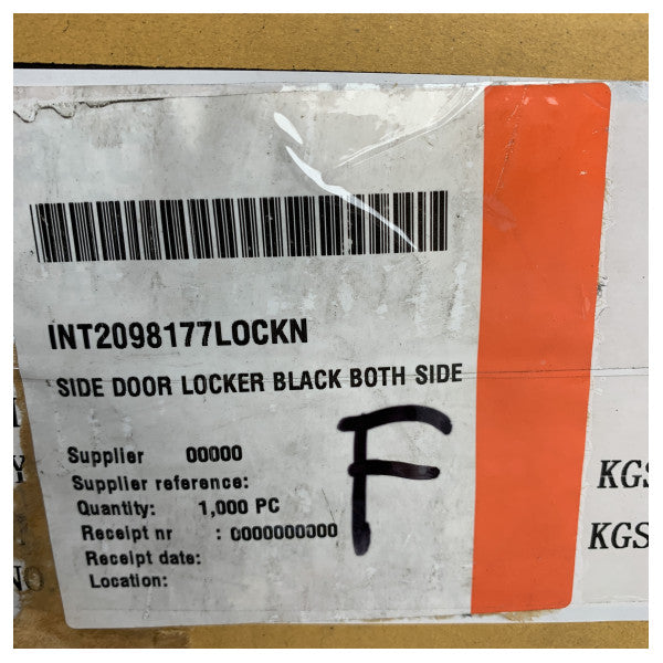 Southco Black Marine Side Door Lock Set with Handles and Cylinder Lock