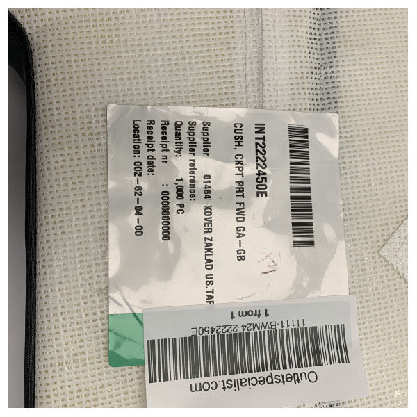 Uttern C77 Portside Cockpit Seat Cushion Antracite - 2222450E