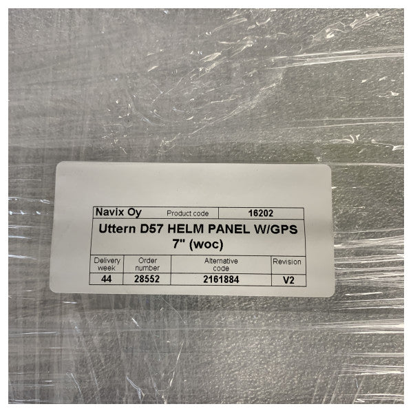 Panneau de gouvernail GPS marin Uttern D57 7 pouces avec découpes pour instruments - 2161884