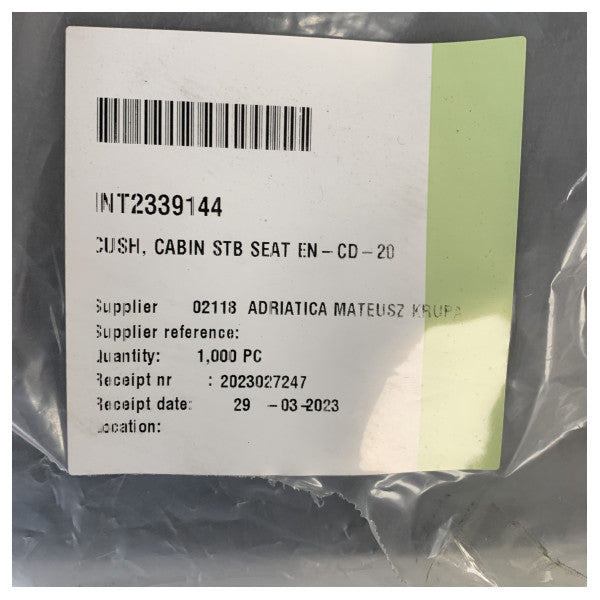 Almofada do assento Quicksilver 805 Cruiser e Uttern D77 Cabin