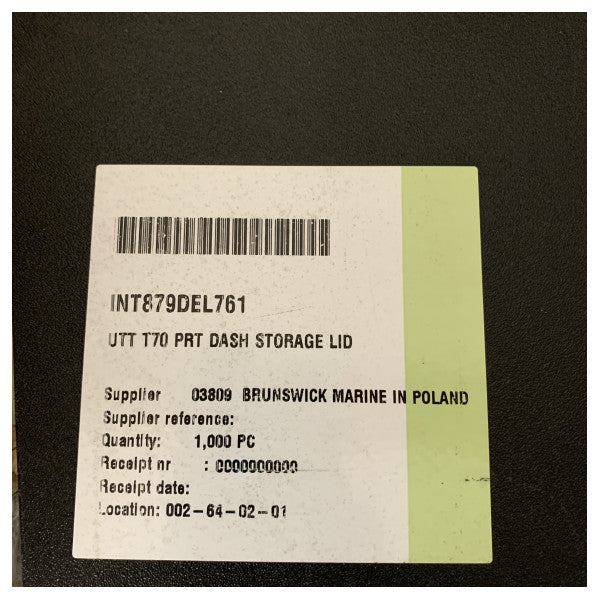 ウッターニ T70 ポートサイドダッシュボードストレージリッド アンスラサイト