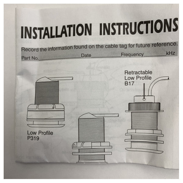 Airmar P319 Low Profile Transducer Spacer Hull Installation Set - 20-571-01
