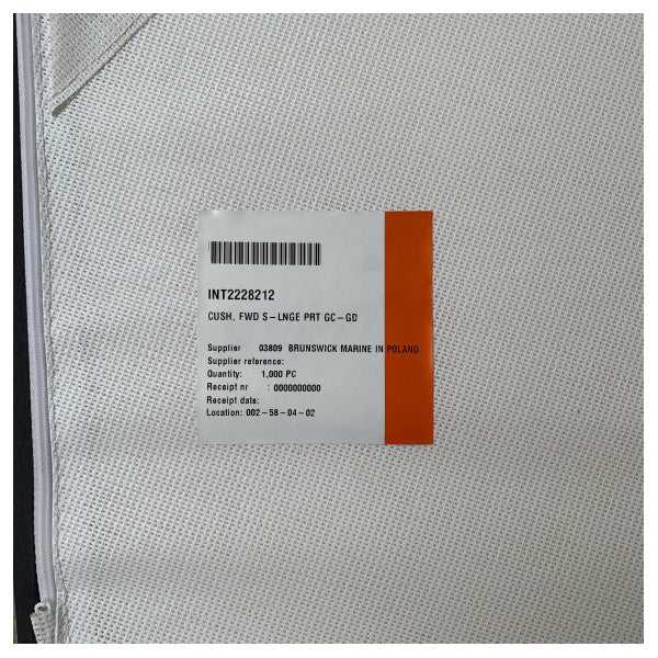 Uttern C87 Fordeck Sunlounge Portseite Kissen Anthrazit