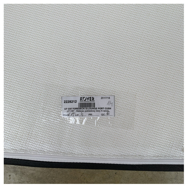 Uttern C87 Fordeck Sunlounge Portseite Kissen Anthrazit