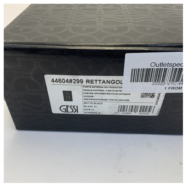 Gessi Rettangolo 44604-299 Ensemble de robinet mitigeur encastré Marine