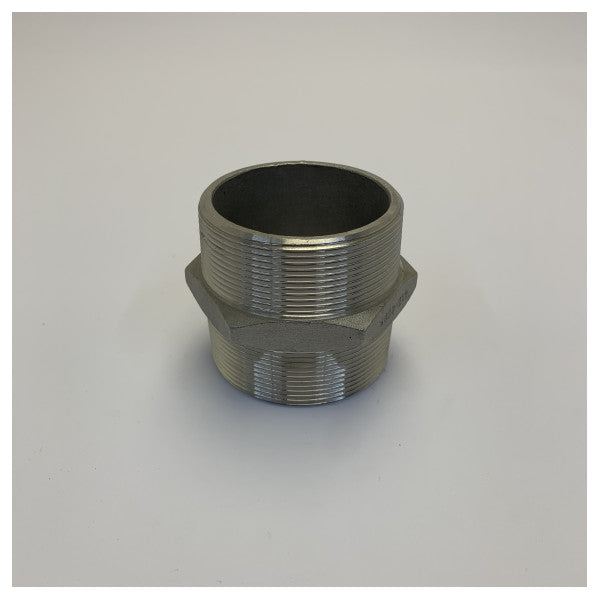 Marine Pipe Nipple PN16-R6038 - 2 1/2 Inch Heavy Duty Metal Pipe Fitting
