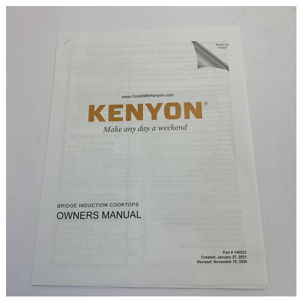 Plaque de cuisson à induction Kenyon 2 brûleurs 230V 50/60Hz - Neuf - B80305