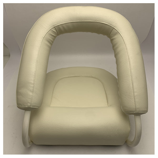 Baja 112 white coated speedboat pilot seat with pedestal - 1042056-WOL