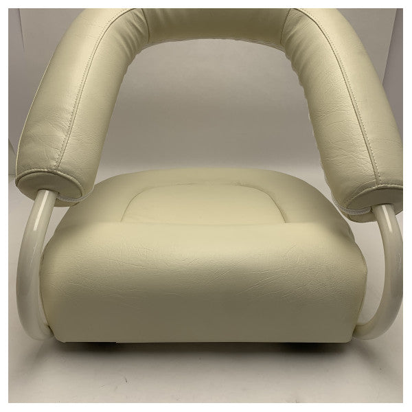 Baja 112 white coated speedboat pilot seat with pedestal - 1042056-WOL
