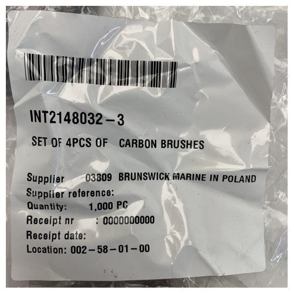 Vetus BP1187 BOW2512 バウスラスターエンジン用カーボンブラシセット