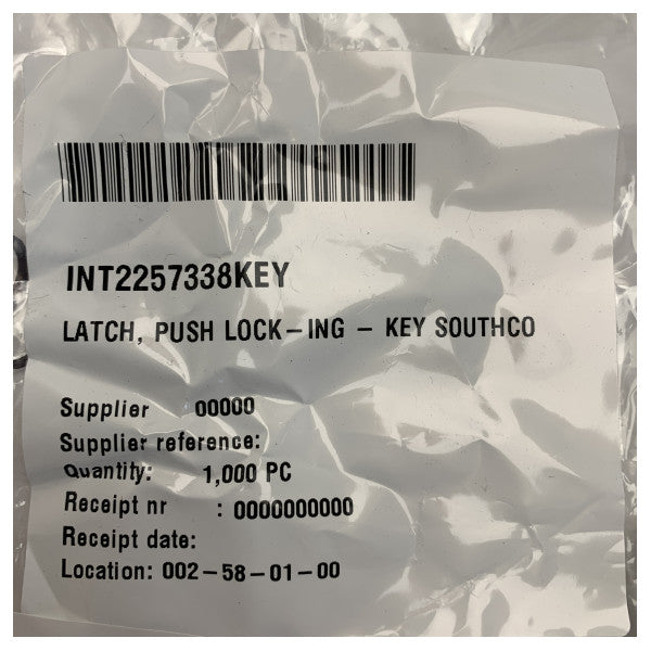 Southco-painava lukko salpa avainsarja