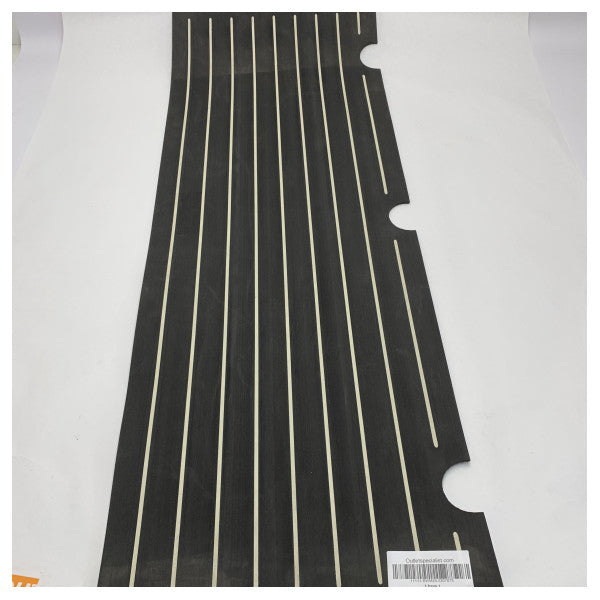 Quicksilver 675 Pilothouse Explorer ċentrali ħatab teak kopertura sett iswed - 2307073