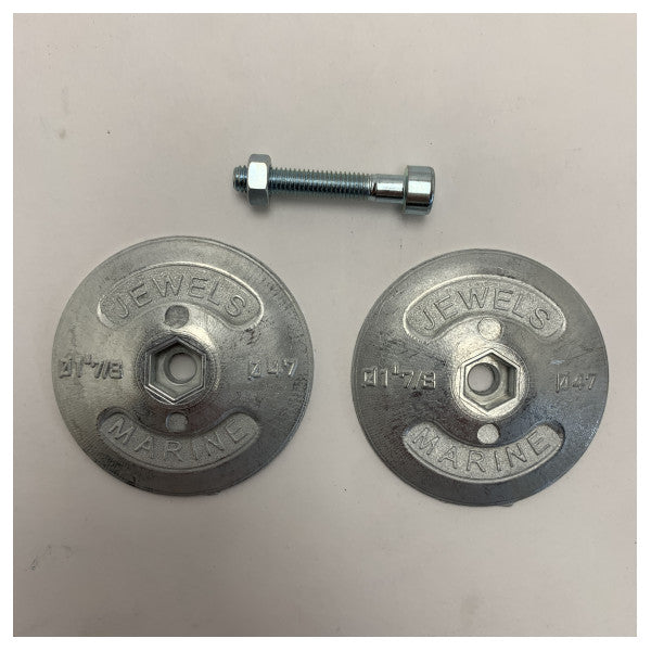 Anodo Quicksilver Rose para timones Ø 90mm 500g par de peso