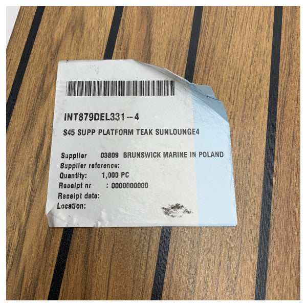 Uttern S45 Teak Güneşlenme Platformu Kiti - 879DEL075