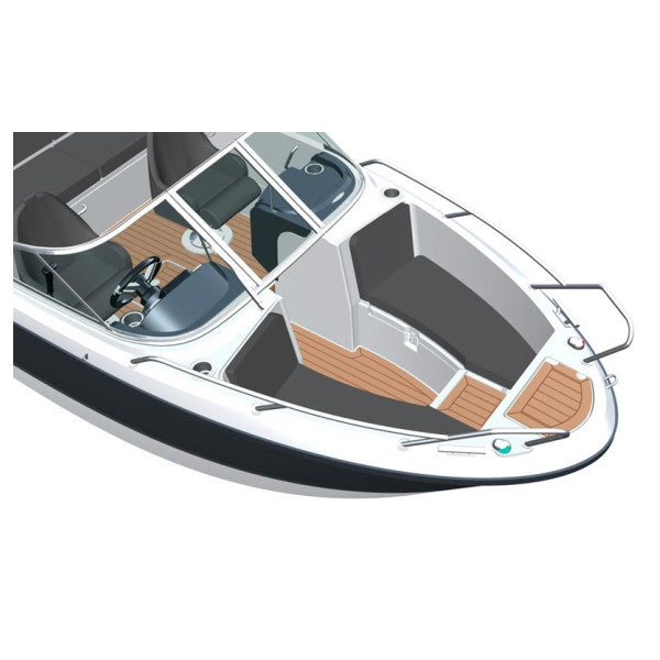 Uttern T51 aluminium ouverture verre de pare-brise central - 2103898