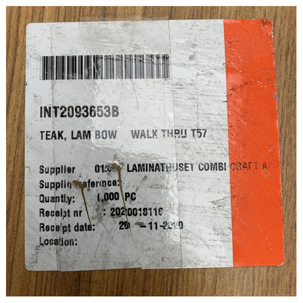 Uttern T57 Walk Thru Teak for Bow - 2093653B