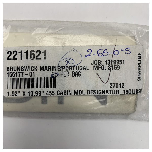 Quicksilver 455 Cabin Decal Logo - Rungon tarra - 156177