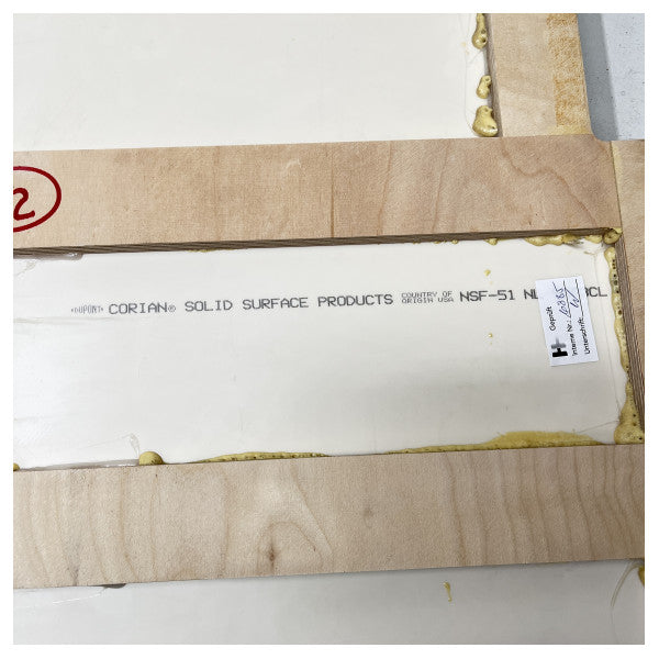 ヨットおよびボートのためのHanseの優れた海洋等級のCorianの固体表面の台所カウンタートップ