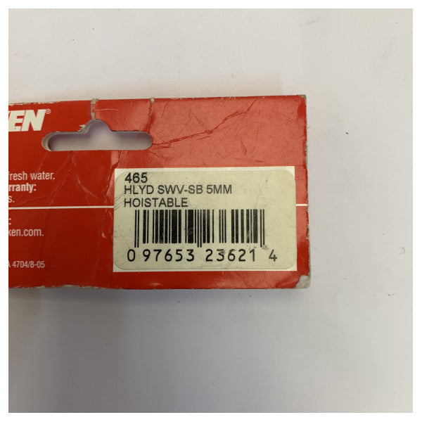 Harken HLYD SWV-SB girevole per drizza issabile da 5 mm - ferramenta per yacht - 465
