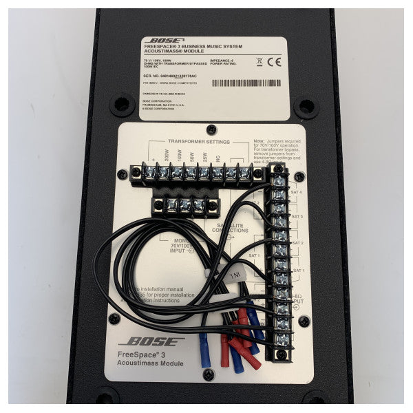 Μονάδα υπογούφερ Bose pro Freespace 3 μαύρο acoustimass -