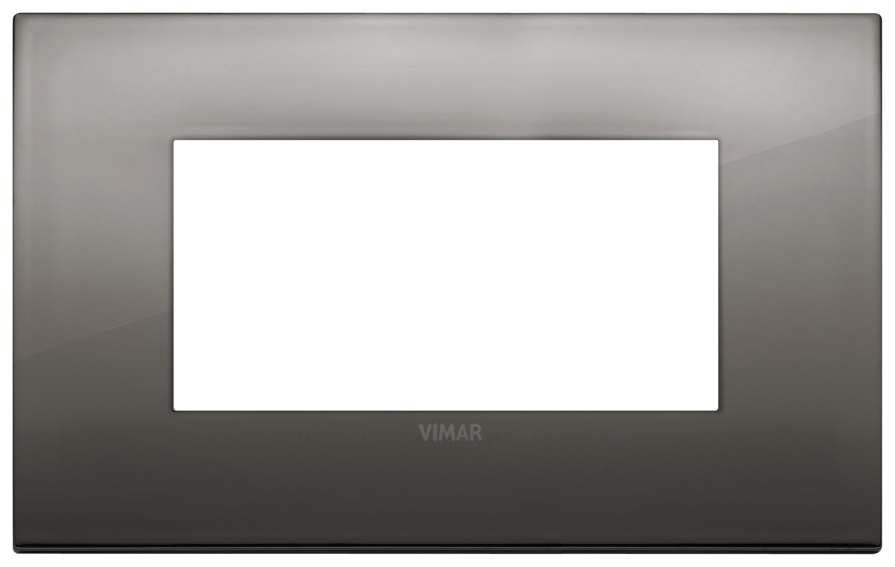 Vimar 19654.09 Arke Classic 4 Modulu Black Chrome Cover Plate