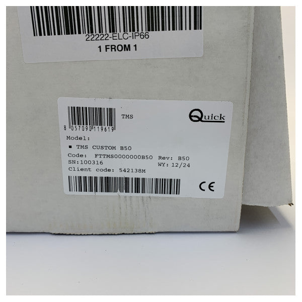 Quick TMS Thruster main switch and remote command control box - BTQ-BRT