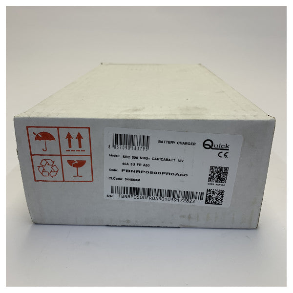 Quick SBC 500 NRG+ marinelader 12V 40A - 3 udgange 115V/230V