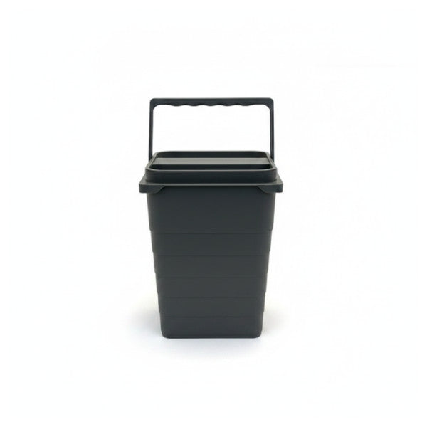 Space-Saving Marine Waste Bin with Lid and Handle