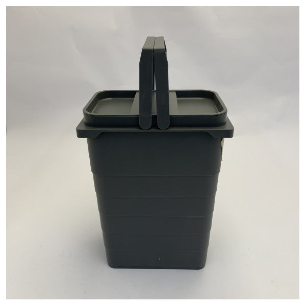Space-Saving Marine Waste Bin with Lid and Handle