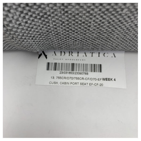 Coussin de siège port de cabine Quicksilver Activ 755 Cruiser et Uttern D70 gris