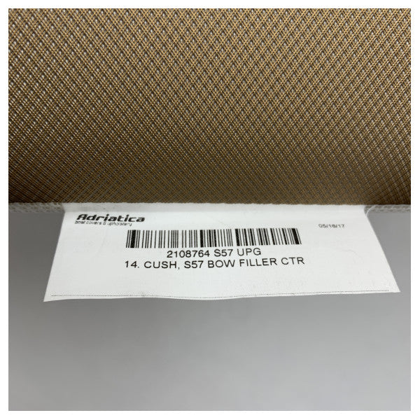 Uttern S57 Comfortable Marine Bow Filler Cushion brown weather proof