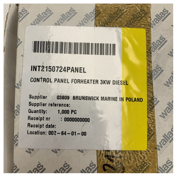 Πίνακας ελέγχου θερμαντήρα Wallas DT-series τύπου 361062